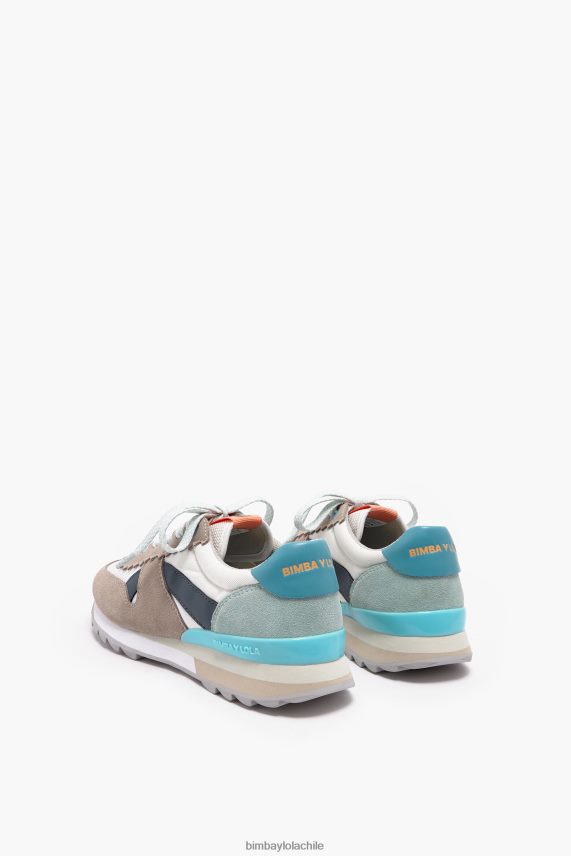 Bimba Y Lola zapatilla técnica PT6884560 guerra de pies gris pardo